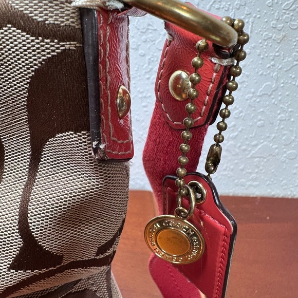 Stylish Pink and Brown Coach bag - Picture 13 of 14